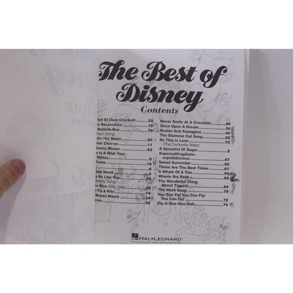 The Best of Disney, 30 All-Time Favorites, Easy Piano, Arranged by Dan Fox - Picture 2 of 5